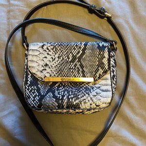 Snake Print Cross-Body Purse